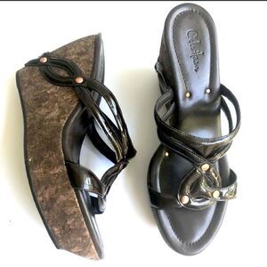 COLE HAAN WEDGE PLATFORM SANDAL
